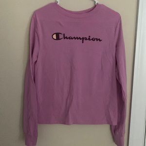 Champion Purple Long Sleeve Tee